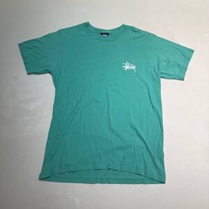 Stussy Men's Teal T-Shirt